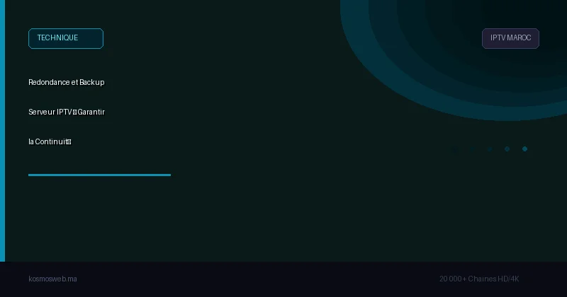 Redondance et Backup Serveur IPTV – Garantir la Continuité