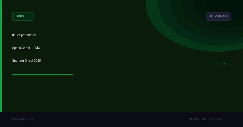 IPTV Sport – beIN Sports, Canal+, RMC Sport en Direct 2026